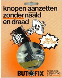 ButoFix knopen aanzetten zonder naald en draad 10 stuks