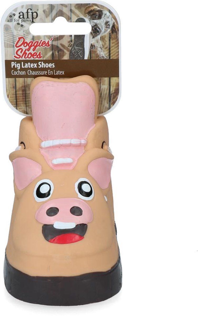 AFP Doggies' Shoes - Pig - Dog Toy