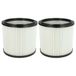 vhbw 2x Filtre plissé compatible avec Aqua Vac 7403 T, 7413 P, Boxter 15 P/s , 20 S, 30 S, Excell 20 S, 24 S Synchro, Excell 30 P/s Synchro aspirateur - blanc