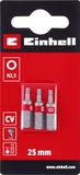 Originele Einhell Standaard Bits, 3-delig, 25 mm, Hex 2,5