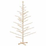 vidaXL Houten kerstboom KOTKA 210 cm Bamboe en massief grenenhout
