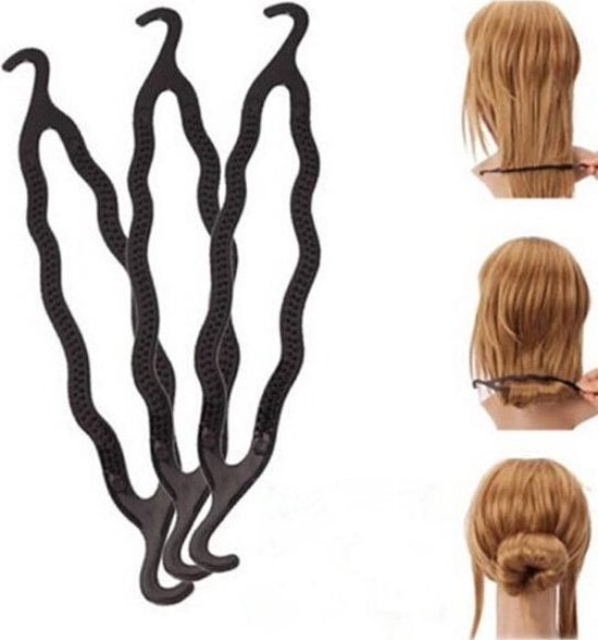 Heble Haar style hulpstuk - Maak de perfecte haarknot - Styling tool haarclip easy knotje donut bun knot maker - Haarproduct