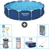 Bestway Rond Steel Pro Zwembad - 396 x 84 cm - Blauw