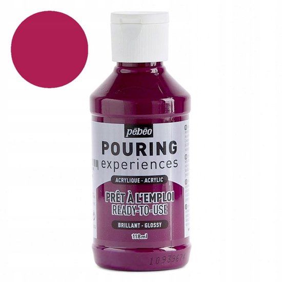 Pebeo Pouring Experiences Acrylverf Donker Magenta 118ml