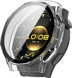 Wigento Huawei Watch GT 6 Pro Kunststof Beschermhoes + 9H Gehard Glas Transparant