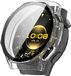 Wigento Huawei Watch GT 6 Pro Kunststof Beschermhoes + 9H Gehard Glas Transparant