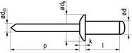 Masterfix blindklinknagel 4,8x25mm aluminium (Per 250 stuks)