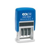 Colop S160/L2 MiniDater 5 x 25 mm, 4 mm kussen rood/blauw Betaald
