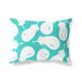 BonaMaison Turkoois-Wit Decoratieve Kussensloop, Kussenhoezen Bank, Decoratieve Kussenhoesjes, Kussensloop; Sofa, Slaapkamer, Kantoor, Auto 45x60 Cm - Ontworpen en vervaardigd in Turkije