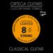 COATED Ortega COATED 8 STRING NYLON