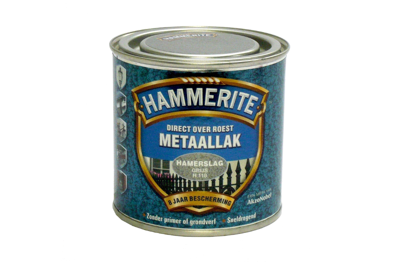 Hammerite Hamerslag Zwart 2.5L