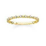 Thomas Sabo 925 Sterling Zilveren Ring met steen (Maat: 56) - Zilver