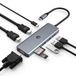 OOTDAY USB C Ethernet-adapter, 9-in-1 USB C hub-adapter, compatibel met laptops en andere USB type C laptops, inclusief 2 x 4K HDMI, VGA, 100 PD, 3 USB 3.0
