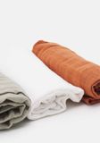 Lässig Swaddle & Burp Doek L (3 stuks) - Rust Olive Milky