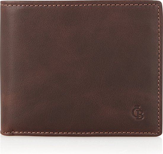 Castelijn & Beerens Canyon Billfold 8 Creditcards | Mocca - Brown Leather Wallet with RFID