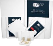 Artina FSC® schilderdoeken canvas - Set van 14 doeken in academy quality - 50x70, 30x40, 24x30, 13x18 cm canvas, 100% katoen, 280g/m2
