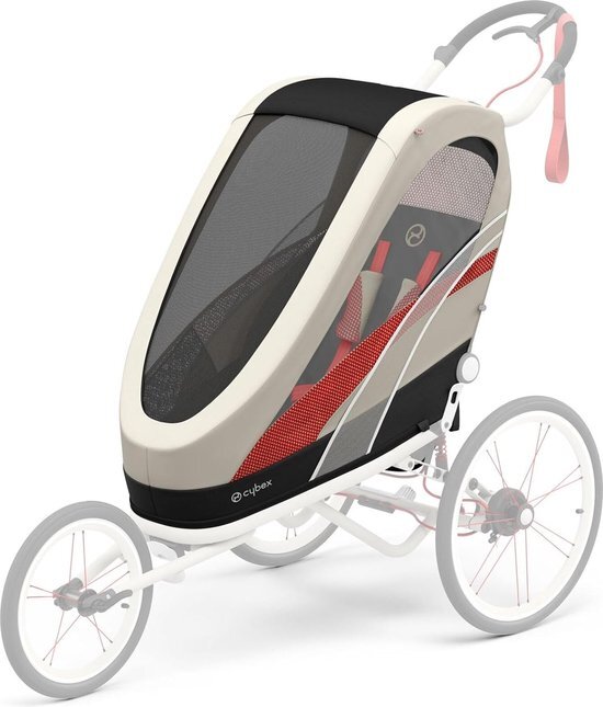 Cybex Zeno Kindertrailer Kabine, beige/zwart