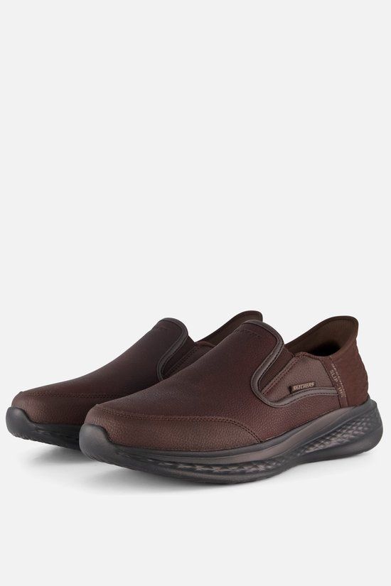 Skechers Slip-ins Relaxed Fit Instappers bruin - Maat 47.5