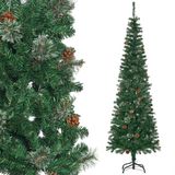 Merkloos / Sans marque HOMCOM Kunstkerstboom 195 cm PVC Groen