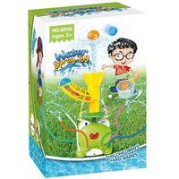 VATOS 2-in-1 Outdoor Watering Toy Frog Sprinkler with Rotating Spray & Ball Catch Game, Summer Water Toys for Toddlers