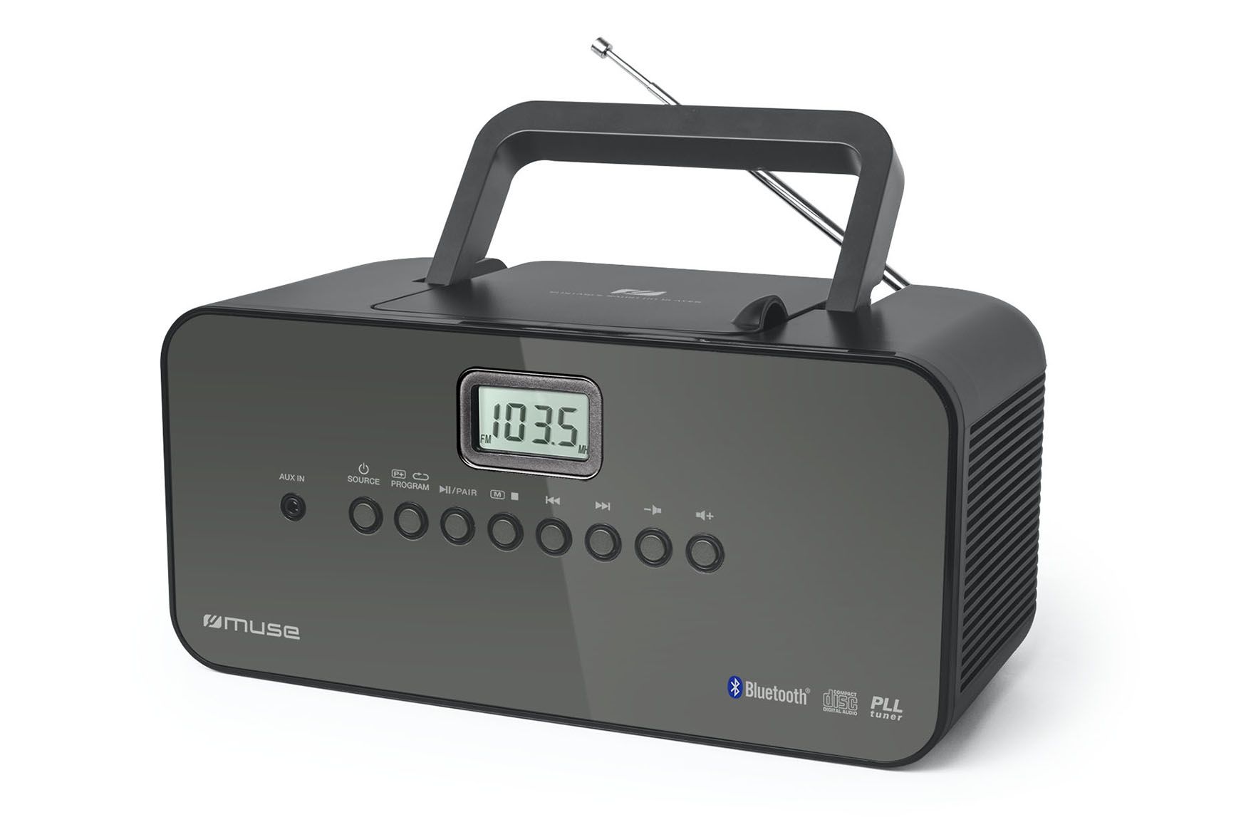 Muse Electronics Muse M-22BT Draagbare Radio/CD-speler met Bluetooth - Zwart