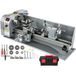 VEVOR Tour à métaux de précision 1100W 220 x 750 mm mini tour à bois à vitesse variable