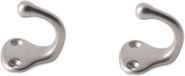 Merkloos 3x Luxe Kapstokhaken / Jashaken RVS Kleur