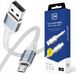 3mk Hyperkabel N-SERIES USB-A vers Micro USB 1m 12W Blanc