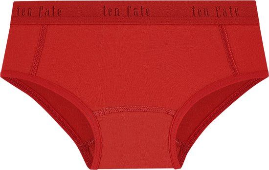 ten Cate Basics Hipster - 2 Pack - Meisjes - Rood - Maat 98/104