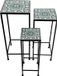 AXI Eline Table de plantation mosaïque Carré Multicolore - Set 3 pièces