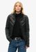 Superdry Gebreide Hybrid Storm Jas Dames Zwart