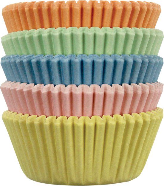 PME Mini Cupcake Vormpjes Pastel pk/100