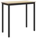 Table à manger en bois avec pieds en métal