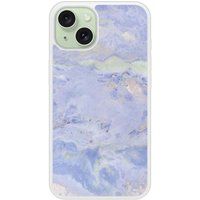 Apple iPhone 15 Marbre bleu Verstevigd hoesje met sublimatie bedrukking