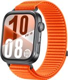 Strap-it Wave nylon bandje met klittenbandsluiting - oranje