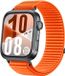 Strap-it Wave nylon bandje met klittenbandsluiting - oranje