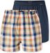 SCHIESSER Boxershorts Heren 2-Pack Geruit 100% Katoen Assorti 1 Maat 3XL