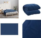 vidaXL Verzwaringsdeken, blauw, 135 x 200 cm, 10 kg, stof