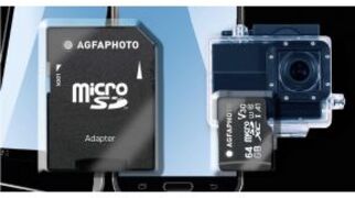 AgfaPhoto MicroSDHC UHS-I 64GB High Speed C 10 U3 V30 + Adapter