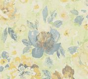 A.S. Création VINTAGELOOK BLOEMEN BEHANG | Floraal - Meerkleurig Groen Geel