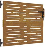 vidaXL Poort 85x75 cm vierkant cortenstaal
