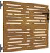 vidaXL Poort 85x75 cm vierkant cortenstaal