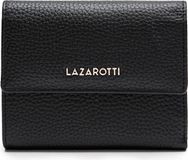 Lazarotti Bologna Leather Wallet With 8 Card Slots Black