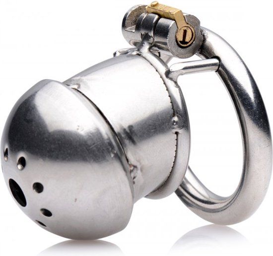 Master Series Exile Deluxe Peniskooi - Extra Kort - Zilver - Small