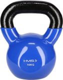 HMS Kettlebell - Gietijzer/Vinyl - 10 kg - Blauw