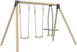 TP Toys ANÉMONE schommel 2 schommels - tegenovergesteld - verankeringsset - FSC® hout h190 cm