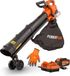 Powerplus Bladblazer/-zuiger borstelloos POWDPGBVS1 - 40V set incl. batterij 2x20V 2.5Ah en lader + handschoenen - tuingereedschap