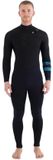 Hurley Advant 4/3 Mm Lange Mouwen Neopreen Wetsuit Met Borst Rits Zwart MS Man