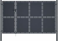 vidaXL Tuinpoort Staal Antraciet 350x175 cm