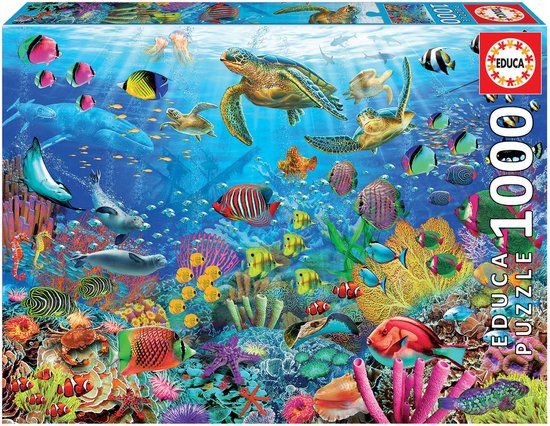 Educa Schildpadden in het Paradijs (1000) - Legpuzzel - 8+ jaar